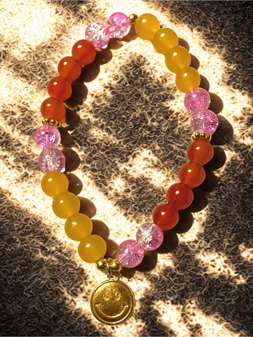 Joy and happiness handcrafted bracelet